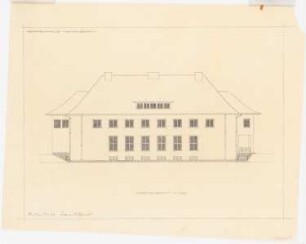 Herrenhaus Hohenborn bei Kassel Umbau: Westansicht 1:100