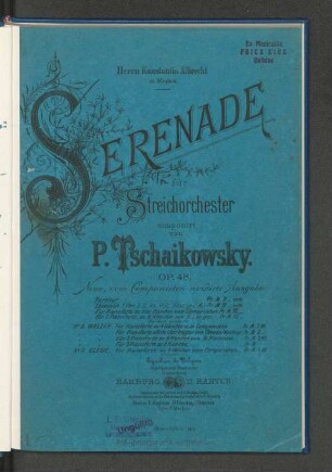 Serenade für Streichorchester : op. 48