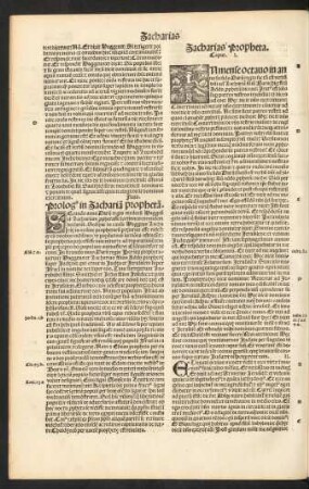 Zacharias Propheta.