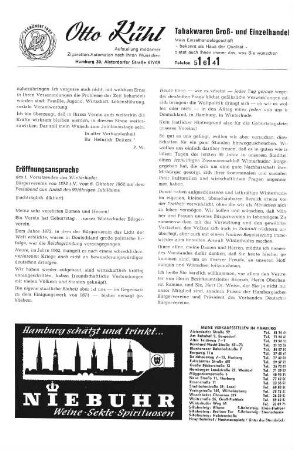 Eröffnungsansprache