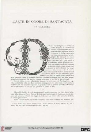 9: L' arte in onore di Sant'Agata in Catania