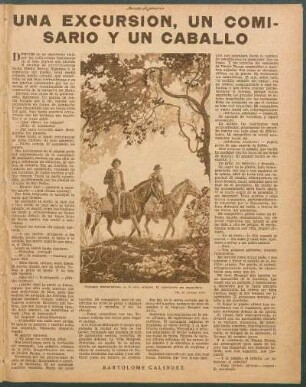 Una excursión, un comisario y un caballo