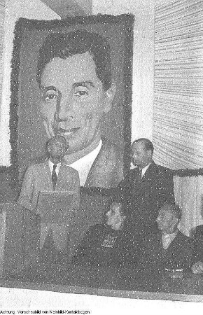 Dresden, Reick, Gaswerk Reick, Gedenkveranstaltung für Nikolaus Kopernikus, Juni 1953