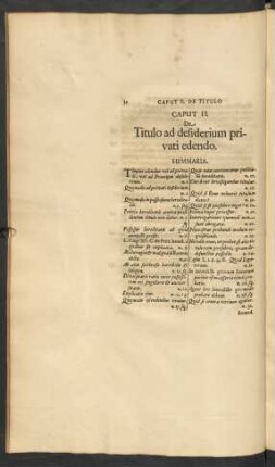 Caput II. De Titulo ad desiderium privati edendo.