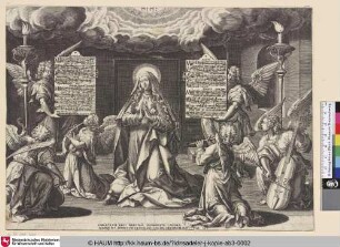 [The Virgin; Die Jungfrau; Maria von musizierenden Engeln umgeben]