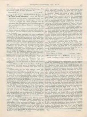457-458 [Rezension] Ebeling, August, Historisch-kritische Ausgabe von M. Luthers kleinem Katechismus