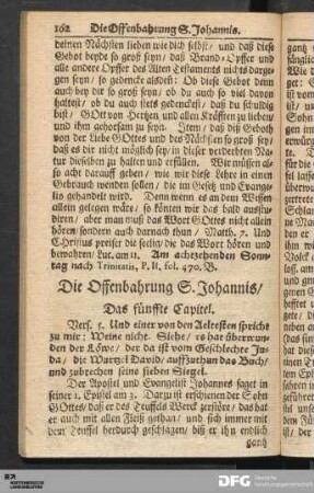 Die Offenbarung S. Johannis.