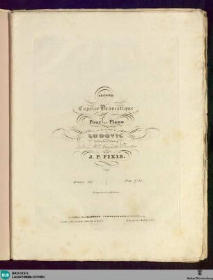 Second caprice dramtique sur des motifs de Ludovis d'Hérold et Halevy : pour le piano; oeuvre 125
