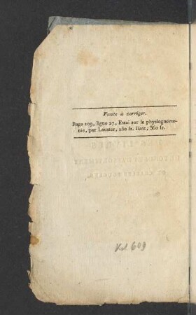 Faute à corriger.