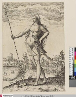 [A woman neighbour of the Picts / Das V. Contrafeyt einer Frawen / so den Picten benachbawrt]