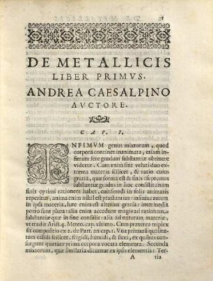 De Metallicis : Libri Tres