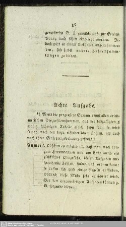 Achte Aufgabe
