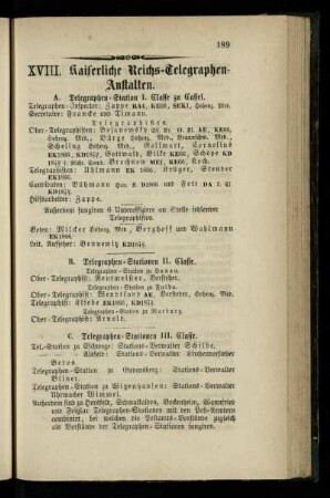 Kaiserliche Reichs-Telegraphen-Anstalten