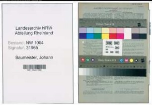 Entnazifizierung Johann Baumeister , geb. 07.11.1913 (Lehrling)