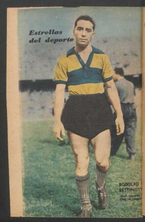 Rodolfo Bettinotti (half izquierdo del Club A. Atlanta) - [Fotografía] : Estrellas del deporte