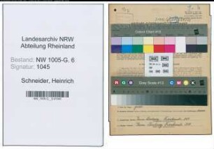 Entnazifizierung Heinrich Schneider , geb. 05.05.1883 ()