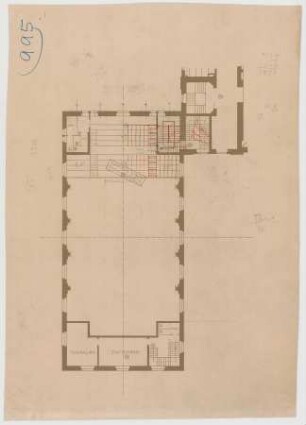 Thiersch, Friedrich von; Frankfurt / Main (Hessen); Festhalle - Kleiner Konzertsaal (Grundriss)