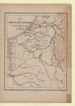 Orte zur Preussischen Geschichte in den Niederlanden, Belgien und Frankreich