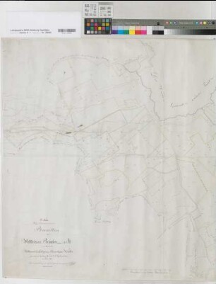 Holthausen (Herne), Castrop (Castrop-Rauxel), Obercastrop (Castrop-Rauxel), Teilung der Gemeinheitsvoeden zu Holthausen, Castrop und Obercastrop, Brouillonkarte Holthäuser Bruch und Nette