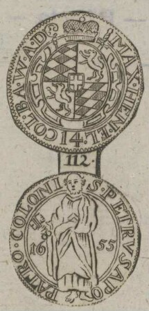 Bildnis von Papst Petrvs Apostolus