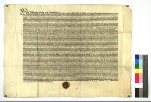 Transsumpt einer Urkunde von 1541 Mai 17: Kaiser Karl V bestätigt dem Deutschen Orden ein Privileg König Ruprechts, wonach alle Deutschordensperso...