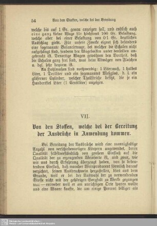 VI. Von den Maßen und Gewichten