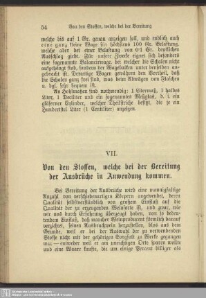 VI. Von den Maßen und Gewichten