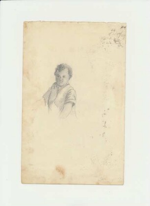 Zeichnung eines Jungen von Theodor Heuglin