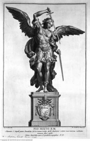 Le statue de' dodici apostoli esistenti nella Basilica Lateranense scolpite da celebri autori, Castel Sant'Antongelo, Engel