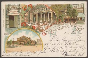 Ansichtskarte "Königgrätzer Garten", koloriert, Königgrätzer Straße 111 [1/3]