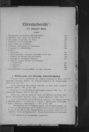 Literaturbericht.
