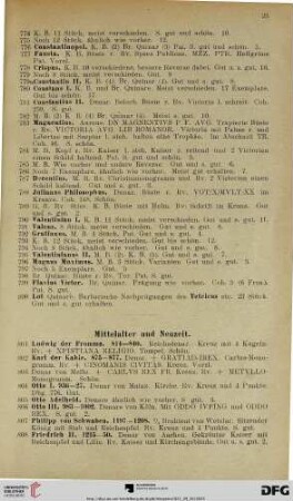 Mittelalter und Neuzeit (Nr. 801-1026)