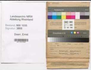 Entnazifizierung Ernst Doerr , geb. 13.02.1904 (Angestellter)
