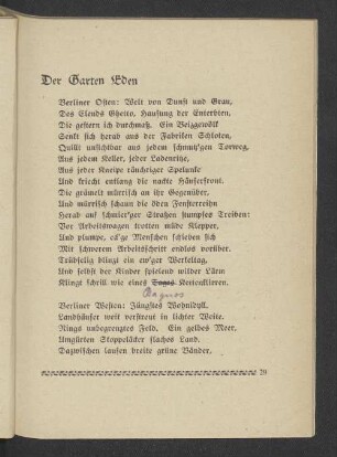 Der Garten Eden