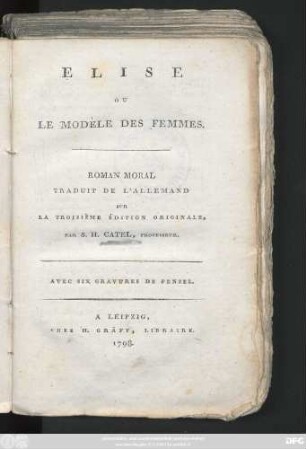 Elise Ou Le Modèle Des Femmes : Roman Moral