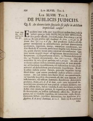 Lib. XLVIII. /Tit. I. - Tit. XXIV.