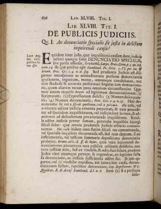 Lib. XLVIII. /Tit. I. - Tit. XXIV.