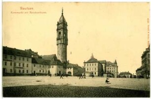 Bautzen. Kornmarkt mit Reichenturm