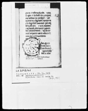 Psalterium — Initiale E (xultate deo), Folio 96 recto