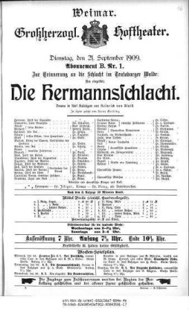 Die Hermannsschlacht