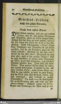 Gewissens-Prüfung nach den zehen Geboten