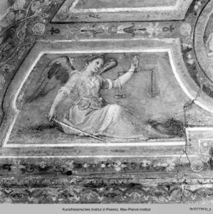Innendekoration : Marienkrönung mit Szenen des Marienlebens und Tugendallegorien : Justitia