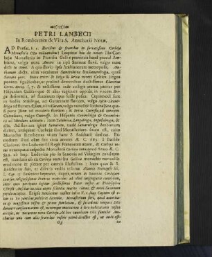 Petri Lambecii