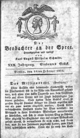 7. Stueck, 14. Februar 1831