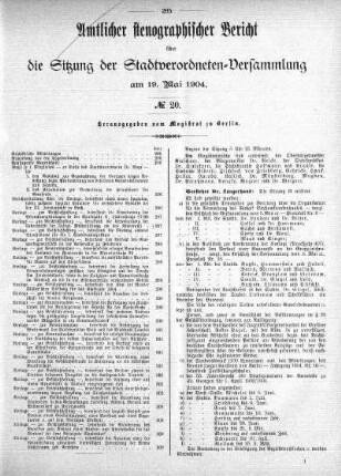 No. 20, 19.05.1904