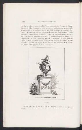 Monumento crijido á Sancho Panza por D. Quijote - [Grabado]