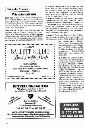 Wir erinnern uns