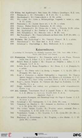 Kaisermünzen (Nr. 691-1114)