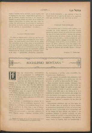 Socialismo montaña