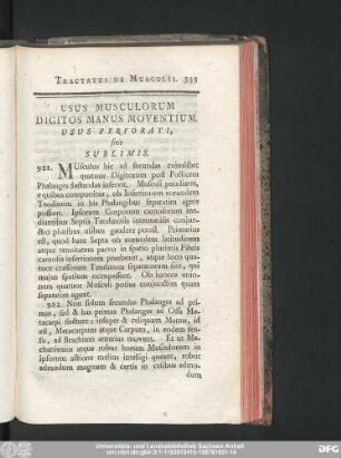 Usus Musculorum Digitos Manus Moventium.